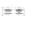 Bosch Bremsscheiben + Bremsbeläge vorne Dacia Lada Renault