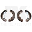 NK Bremsbackensatz hinten Peugeot 405 Renault 21 Clio Espace Rapid Safrane