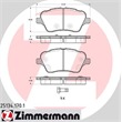 Zimmermann Bremsbeläge vorne Ford B-Max JK Fiesta VI + Van 1.0 1.4 1.5 1.6 TDCi