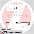Zimmermann Bremsscheiben + Bremsbeläge VA+HA Mercedes Viano W639 Vito + Mixto Bus Kasten CDI