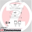 Zimmermann Bremsscheiben + Bremsbeläge vorne Alfa Mito Citroen Nemo Fiat Bravo Peugeot Bipper