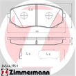 Zimmermann Bremsbeläge vorne Mazda CX-7 CX-9 Mitsubishi Eclipse Cross