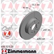 2 Zimmermann Bremsscheiben 282mm vorne VW Transporter T4 mit 15" Rad