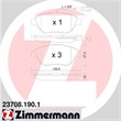 Zimmermann Bremsscheiben + Bremsbeläge vorne Fiat Doblo Opel Combo 284mm