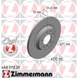 2 Zimmermann Bremsscheiben 290mm hinten Citroen C5 + Break