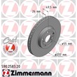 2 Zimmermann Bremsscheiben 277mm vorne Toyota Avensis T25