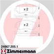 Zimmermann Bremsbeläge vorne Mercedes GLK X204