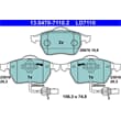 ATE Ceramic Bremsbeläge vorne Audi A4 A6 Seat Exeo Skoda Superb VW Passat