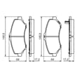 Bosch Bremsscheiben + Bremsbeläge vorne Chrysler Grand Dodge Grand Journey