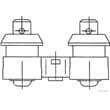Elparts Horn E-Typ-geprüft verzinkt 12V 5A 60W 335 Hz 118 dB(A)