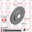 Zimmermann Bremsscheiben + Bremsbeläge hinten Opel Astra J GTC 2,0