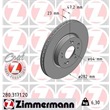 Zimmermann  Bremsscheiben + Bremsbeläge vorne Honda Civic FN FK 1,4-2,2