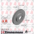 Zimmermann  Bremsscheiben + Bremsbeläge vorne Toyota Corolla E12 1,4 1,6