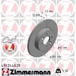 Zimmermann Bremsscheiben + Bremsbeläge hinten Renault Kangoo + Rapid 1,6-1,9 dCi 16V + 4x4