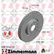 Zimmermann  Bremsscheiben + Bremsbeläge Seat Alhambra VW Sharan mit PR Nr. 1LW 1LX