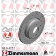 Zimmermann Sportbremsscheiben + Bremsbeläge hinten BMW E81 123 130 E90 318 320 325