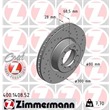 Zimmermann Sport-Bremsscheiben + Bremsbeläge vorne Mercedes Benz S-Klasse +Coupe W126 C126 SE SEL SEC