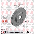 Zimmermann Sport-Bremsscheiben + Bremsbeläge vorne Opel Signum Vectra C mit Sportpaket