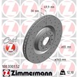 Zimmermann Sport-Bremsscheiben+Bremsbeläge vorne + hinten Audi A3 + Sportback VW Golf 6 + 7