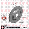 Zimmermann Sportbremsscheiben + Bremsbeläge hinten Audi A6 Allroad für PR. Nr. 1KW