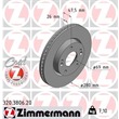 Zimmermann Bremsscheiben + Bremsbeläge vorne Hyundai ix20 Kia Soul 2 1,4-2,0