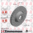 Zimmermann Sport Bremsscheiben + Bremsbeläge vorne BMW 5er 6er E60 E61 E63 E64 M M5