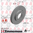 Zimmermann Bremsscheiben + Bremsbeläge vorne Hyundai H1 Starex 2,5 CRDi