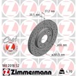 1 Zimmermann Sportbremsscheibe 180.2018.52 Citroen Peugeot