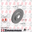 Zimmermann Bremsscheiben + Bremsbeläge vorne Suzuki Swift IV 1,2 1,3 + DDiS 4x4 ohne Tempomat
