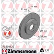 Zimmermann Bremsscheiben + Bremsbeläge vorne Mazda 2 1,3 1,4 1,5 1,6