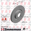 Zimmermann Bremsscheiben + Bremsbeläge vorne Mazda 3 5 1,8 2,0 2,2