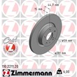 Zimmermann Bremsscheiben + Bremsbeläge vorne Alfa Romeo 147 156 ab 2001