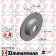Zimmermann Bremsscheiben + Bremsbeläge hinten Audi TT + Roadster