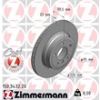 Zimmermann Bremsscheiben + Bremsbeläge hinten BMW X3 E83