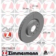 Zimmermann Bremsscheiben + Bremsbeläge vorne Fiat Croma