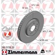 Zimmermann Bremsscheiben + Bremsbeläge vorne Honda Accord 2,2 i-DTEC