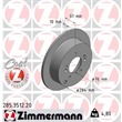 Zimmermann Bremsscheiben + Bremsbeläge hinten Kia Sportage 2,0 2,7