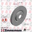 Zimmermann Bremsscheiben + Bremsbeläge VA+HA Mercedes M-Klasse W163 ML320 ML500 55 AMG