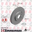 Zimmermann Bremsscheiben + Bremsbeläge VA+HA Volvo S60 I S80 I V70 II XC70 Cross Country