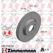 Zimmermann Bremsscheiben + Bremsbeläge vorne Volvo V70 SW S60 16,5 Zoll