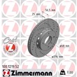 Zimmermann Sportbremsscheiben + Bremsbeläge vorne Audi Coupe 89 1,8 - 2,3