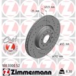 Zimmermann Sportbremsscheiben + Bremsbeläge vorne Audi Seat Skoda VW für 312mm