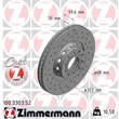Zimmermann Sportbremsscheiben + Bremsbeläge vorne Audi A8 4E + Quattro 2,8 3,0 3,2 3,7 4,0 4,2