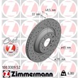 Zimmermann Sport-Bremsscheiben+Bremsbeläge vorne + hinten Audi A3 + Sportback VW Golf 6 + 7