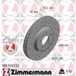 Zimmermann Sport-Bremsscheiben + Bremsbeläge vorne Audi A4 + A5 PR 1LA Bj. bis 06/2011