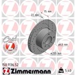 1 Zimmermann Sportbremsscheibe 150.1136.52 BMW 3er E21