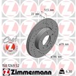 Zimmermann Sport-Bremsscheiben+Bremsbeläge VA+HA BMW 3 E46 + Cabriolet Coupe Touring 316-320 + d Ci