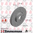 Zimmermann Sport Bremsscheiben + Bremsbeläge vorne BMW X5 X6 E70 F15 F85 E71 E72 F16 F86