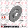 Zimmermann Sport Bremsscheiben + Bremsbeläge vorne Mazda 3 BK 2,3 MPS Turbo
