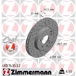 Zimmermann Sport-Bremsscheiben + Bremsbeläge VA+HA Mercedes C-Klasse CLK SLK E203 S203 CL203 C209